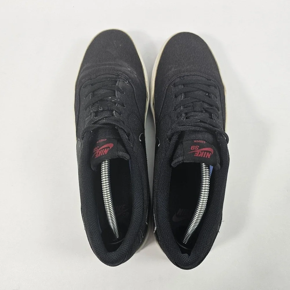 Mens Nike Check Solar SB Running Shoes Black Canvas 843896-007 - Size 11.5‎